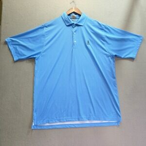 Fennec Highly Evolved Men Blue Polo with 1988 Oak Tree & Bridge on Shirt Size XL